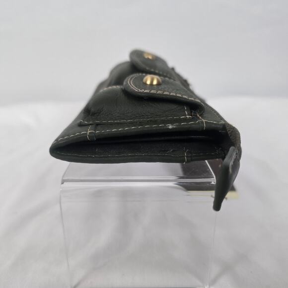 Merona Clutch or Wallet Dark Green 8" x 4" x 2" Zip Closure Snap Pockets NWT - Picture 14 of 16